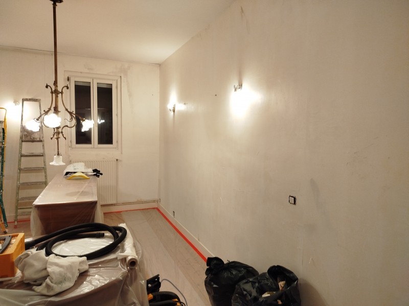 rénovation d'une entrée salle salon sur les secteurs de Rouen 